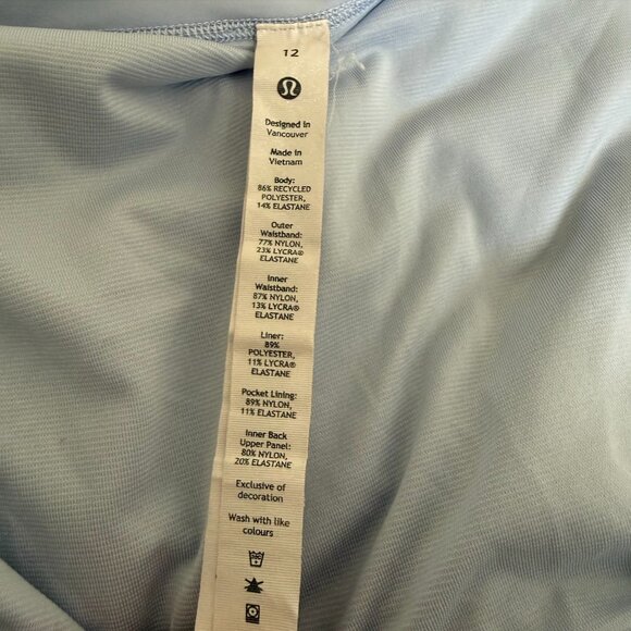 LULULEMON SPEED UP MID RISE LINED SHORT 4" PASTEL SIZE 12 - Picture 8 of 9